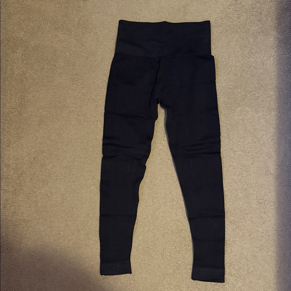 Set active black leggings